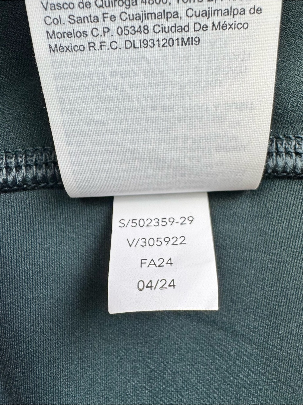 Athleta Elation Ultra High Rise Tight Leggings Women’s L Teal Green 25" Ankle - Picture 8 of 10